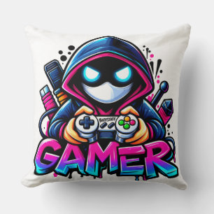 Spooky Gaming – Halloween Gamer Ghost Controller D Cushion
