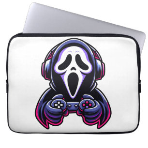 Spooky Gaming – Halloween Gamer Ghost Controller D Laptop Sleeve