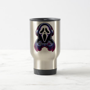 Spooky Gaming – Halloween Gamer Ghost Controller Travel Mug