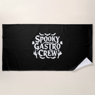 Spooky Gastro Crew Gastro Nurse Halloween Classic  Beach Towel