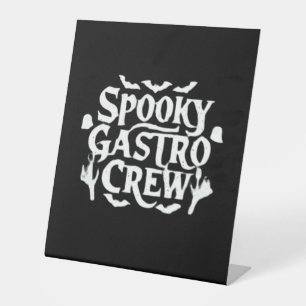 Spooky Gastro Crew Gastro Nurse Halloween Classic Pedestal Sign