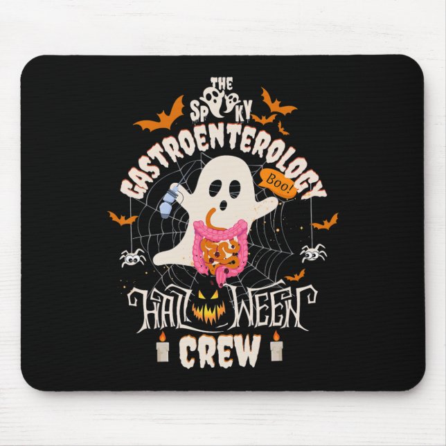 Spooky Gastroenterology Halloween Crew Endo Tech G Mouse Pad (Front)