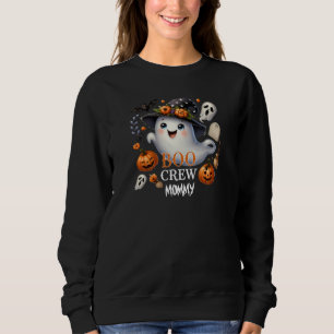 Spooky Ghost Boo Crew Halloween Sweatshirt