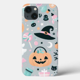 Spooky Ghost Cowboy Cute Halloween Boo Western  iPhone 13 Case