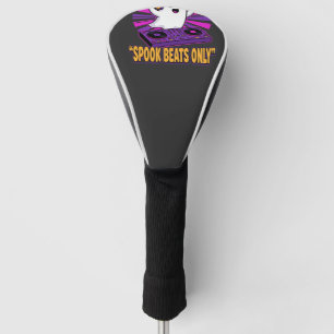 Spooky Ghost DJ Halloween Beats Design_1 Golf Head Cover
