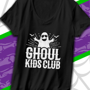 Spooky Ghost Ghoul Kids Club Funny Halloween T-Shirt