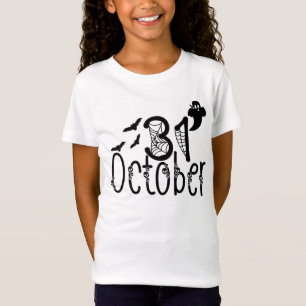 Spooky Ghost Halloween 31 October T-Shirt