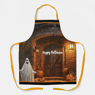 Spooky Ghost Halloween Collection Apron