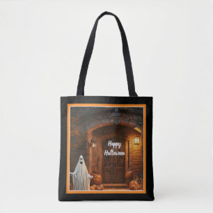 Spooky Ghost Halloween Collection Tote Bag