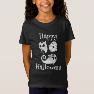 Spooky Ghost Halloween Girls T-Shirt