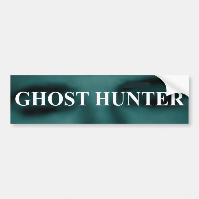 Spooky Ghost Hunter Bumper Sticker (Front)
