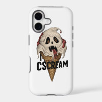 Spooky Ghost Ice Cream "I CSCREAM"