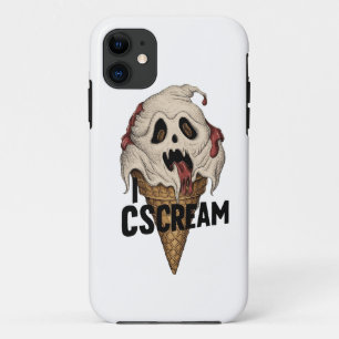 Spooky Ghost Ice Cream "I CSCREAM" Case-Mate iPhone Case