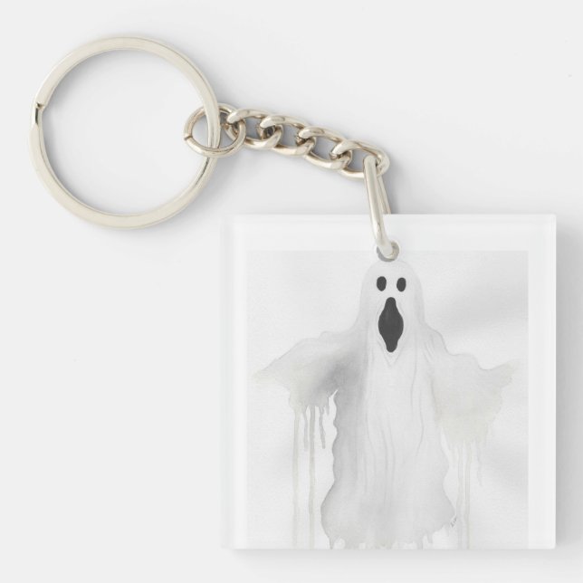 Spooky Ghost Key Ring (Front)