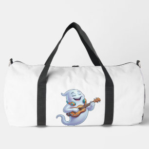 Spooky Ghost Musician Halloween Musical Art Duffle Bag