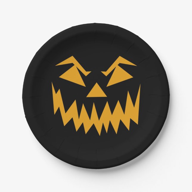 spooky ghost party paper plate (Front)