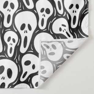 Spooky Ghost Pattern Tapestry
