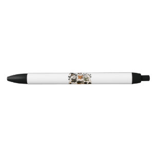 Spooky Ghost Reading Books Funny Halloween Black Ink Pen