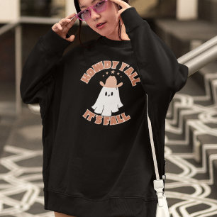 Spooky Ghost Retro Halloween Fall Sweatshirt