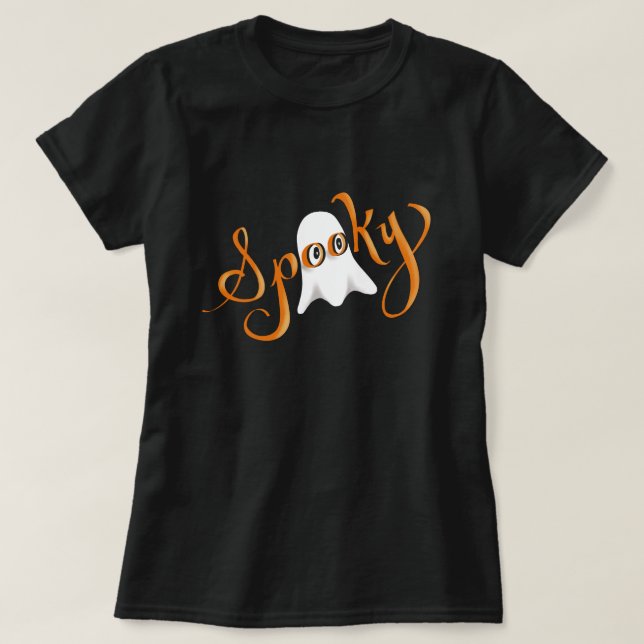 Spooky Ghost T-Shirt for Women (Design Front)