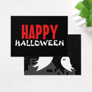 Spooky ghost town halloween cartoon