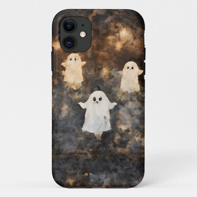 Spooky Ghost Trio Halloween Mobile Case (Back)