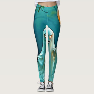 Spooky Ghost with Eerie Balloon Leggings