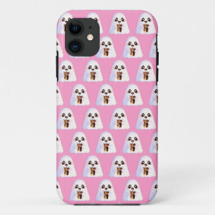 Spooky Ghost With Iced Coffee  Case-Mate iPhone Case