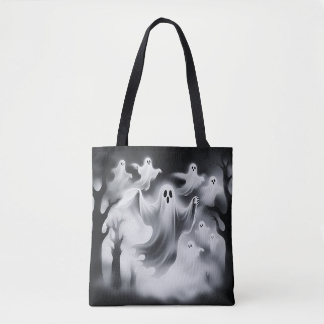 Spooky Ghosts Graveyard Custom  Tote Bag (Front)
