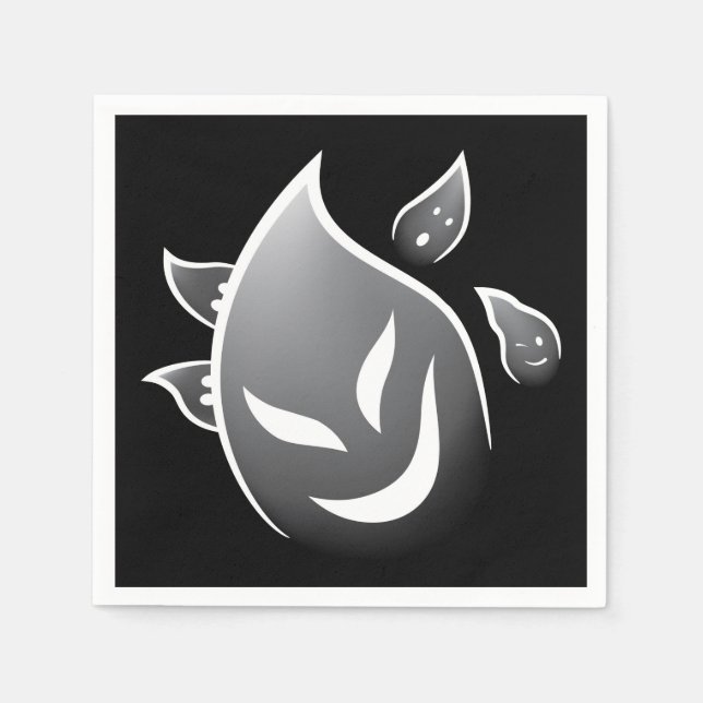 Spooky Ghosts Napkin (Front)