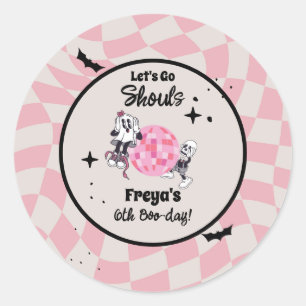 Spooky Ghoul Halloween Any Age Birthday Classic Round Sticker