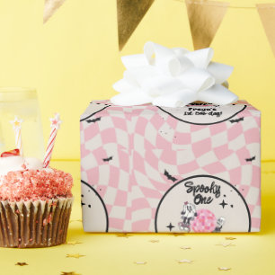 Spooky Ghoul Halloween First Birthday  Wrapping Paper