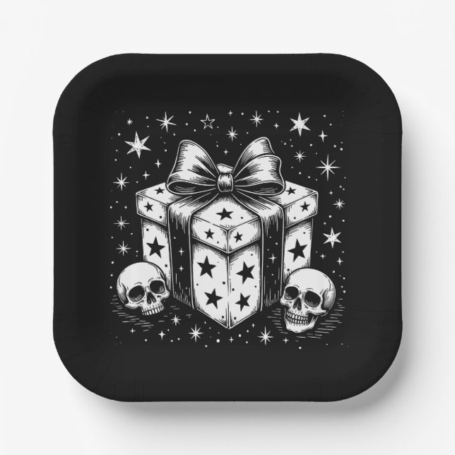 Spooky Gift Paper Plate (Front)