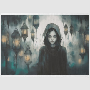 Spooky Girl 2 Decoupage Paper