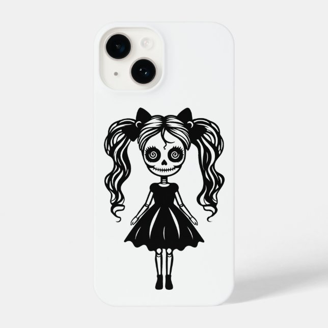 Spooky Girl Doll  iPhone Case (Back)