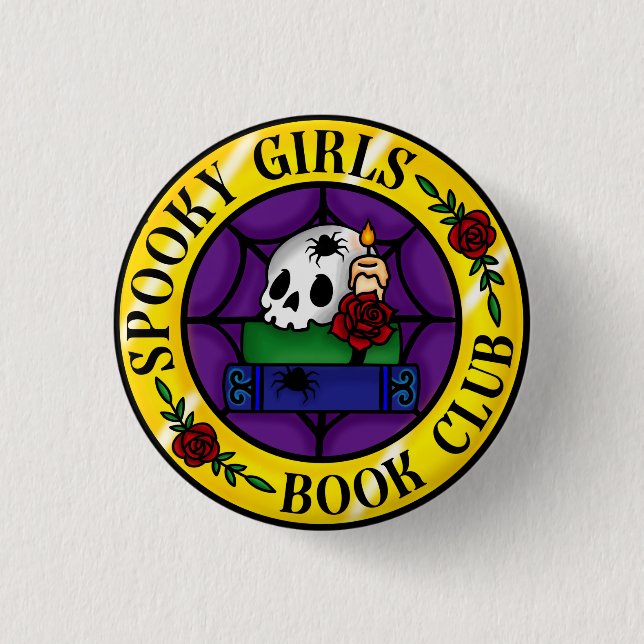 Spooky Girls Book Club Badge (Front)