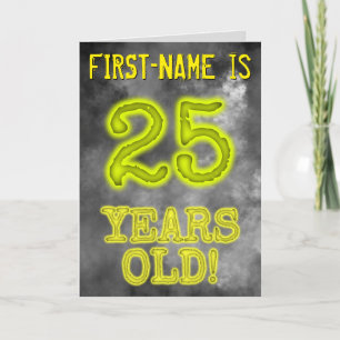 Spooky Glowing Aura Look "25 YEARS OLD!" + Name Card