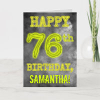 Spooky Glowing Aura Look "HAPPY 76th BIRTHDAY"