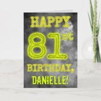 Spooky Glowing Aura Look "HAPPY 81st BIRTHDAY"