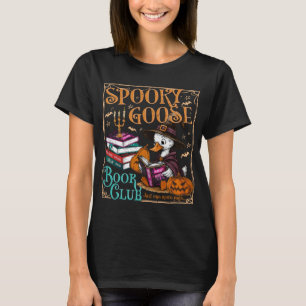 Spooky Goose Book Club Funny Shirt