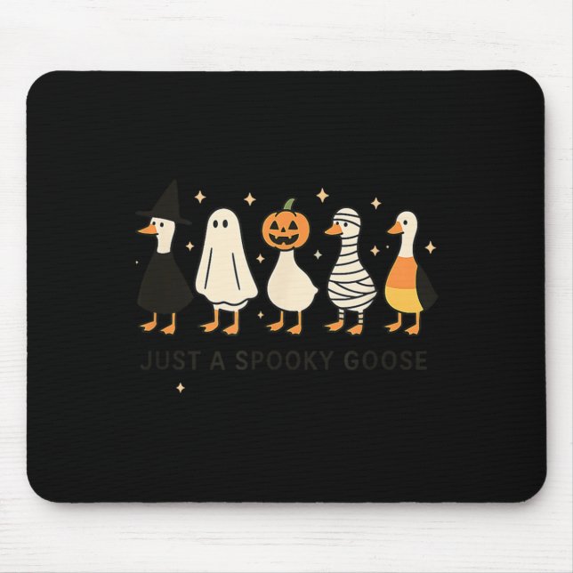 Spooky Goose Halloween Costume Mouse Pad (Front)