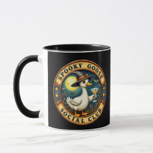 Spooky Goose Halloween Ilustration Graphic Mug