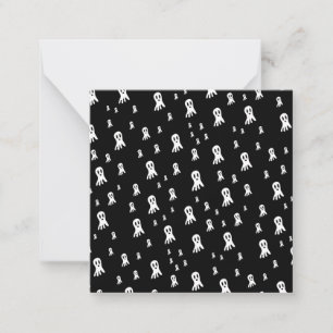 Spooky Gothic Ghost Illustration Card