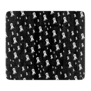 Spooky Gothic Ghost Illustration Cutting Board