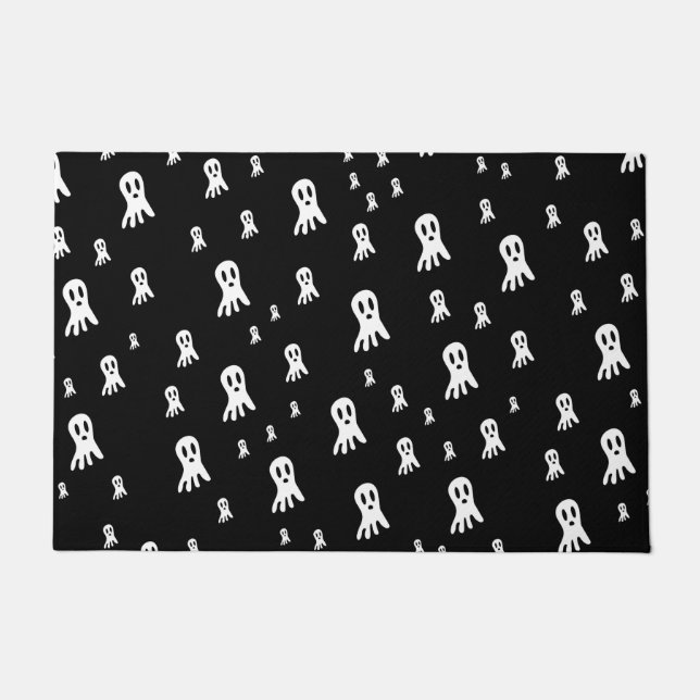 Spooky Gothic Ghost Illustration Doormat (Front)