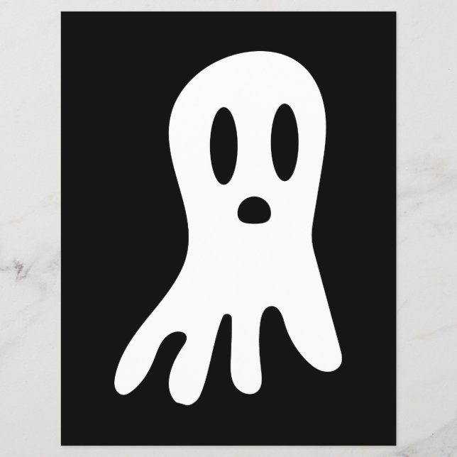 Spooky Gothic Ghost Illustration Flyer (Front)