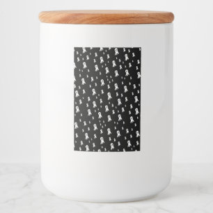 Spooky Gothic Ghost Illustration Food Label