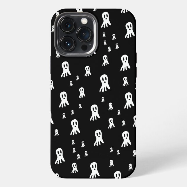 Spooky Gothic Ghost Illustration iPhone Case (Back)