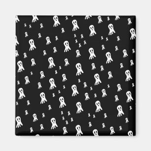 Spooky Gothic Ghost Illustration Magnet