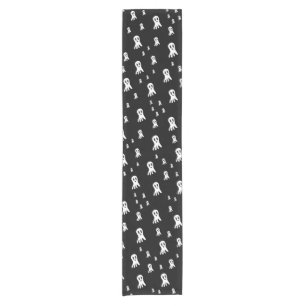 Spooky Gothic Ghost Illustration Short Table Runner